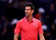 Novak Djokovic of the Falcons reacts against Alexander Zverev of the Hawks